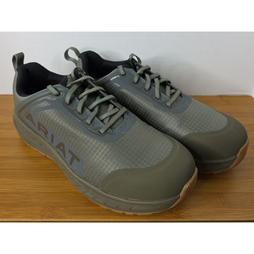 ARIAT WORK 10044351 Men's Outpace Composite Toe Safety Shoe Olive Green 8.5D